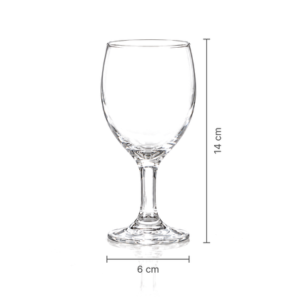 Wine goblet dimensions 6 cm x 14 cm