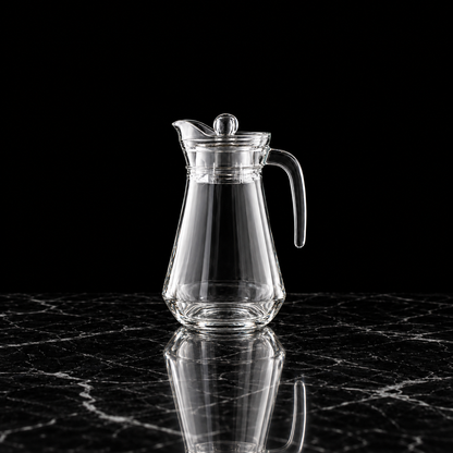 J-703 glass jug on black marble
