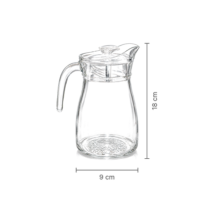J-708 glass jug dimensions 9 x 18 cm