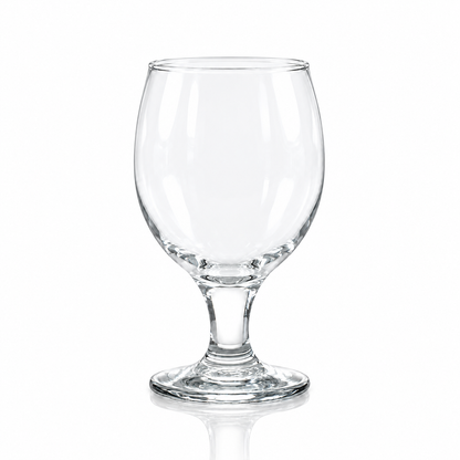 Clear glass goblets 410 ml, set of 6