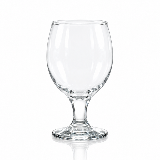 Clear glass goblets 410 ml, set of 6