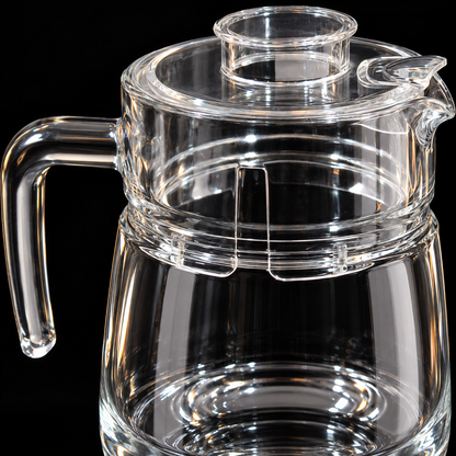 Glass Jug with Lid detail