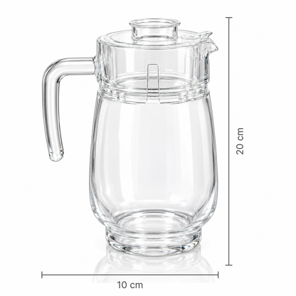 Glass Jug with Lid second view
