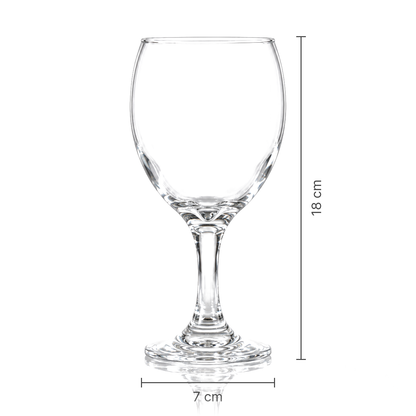 Wine goblet dimensions 7 cm x 18 cm