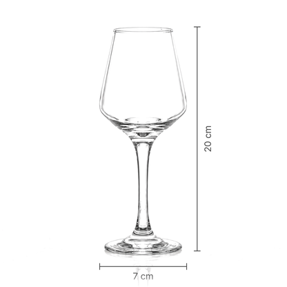 Stemmed glass dimensions 7 cm x 20 cm