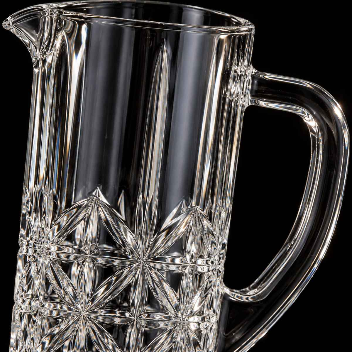Crystal jug set detail