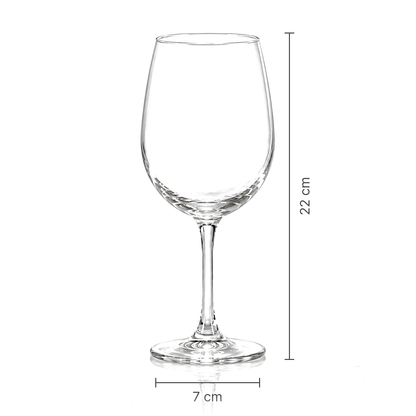 Wine glass dimensions 7 cm x 22 cm