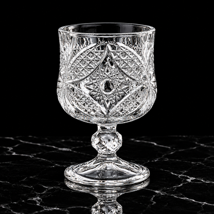Wine Glasses on black marble