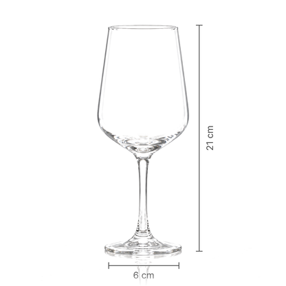 Wine glass dimensions 6 cm x 21 cm