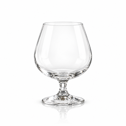Crystal snifter glasses 250 ml, set of 6