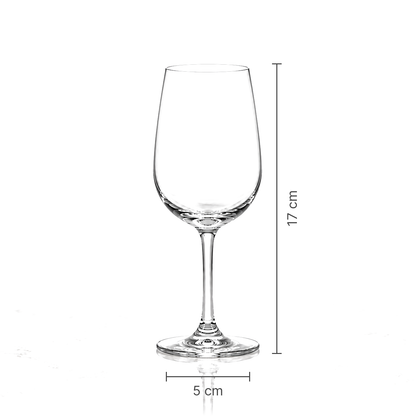 Crystal wine glass dimensions 5 cm x 17 cm