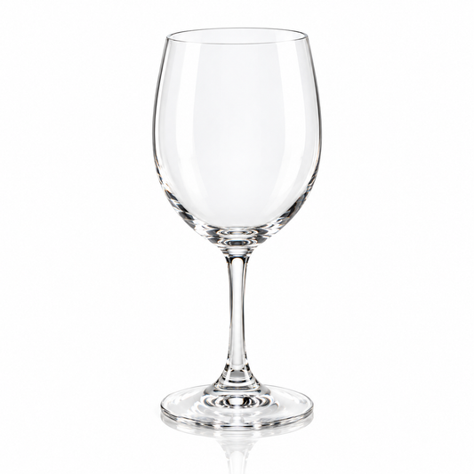 Crystal wine glasses 350 ml, set of 6