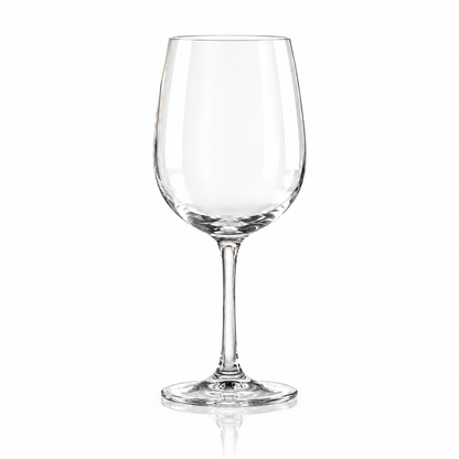 Crystal wine glasses 350 ml, set of 6