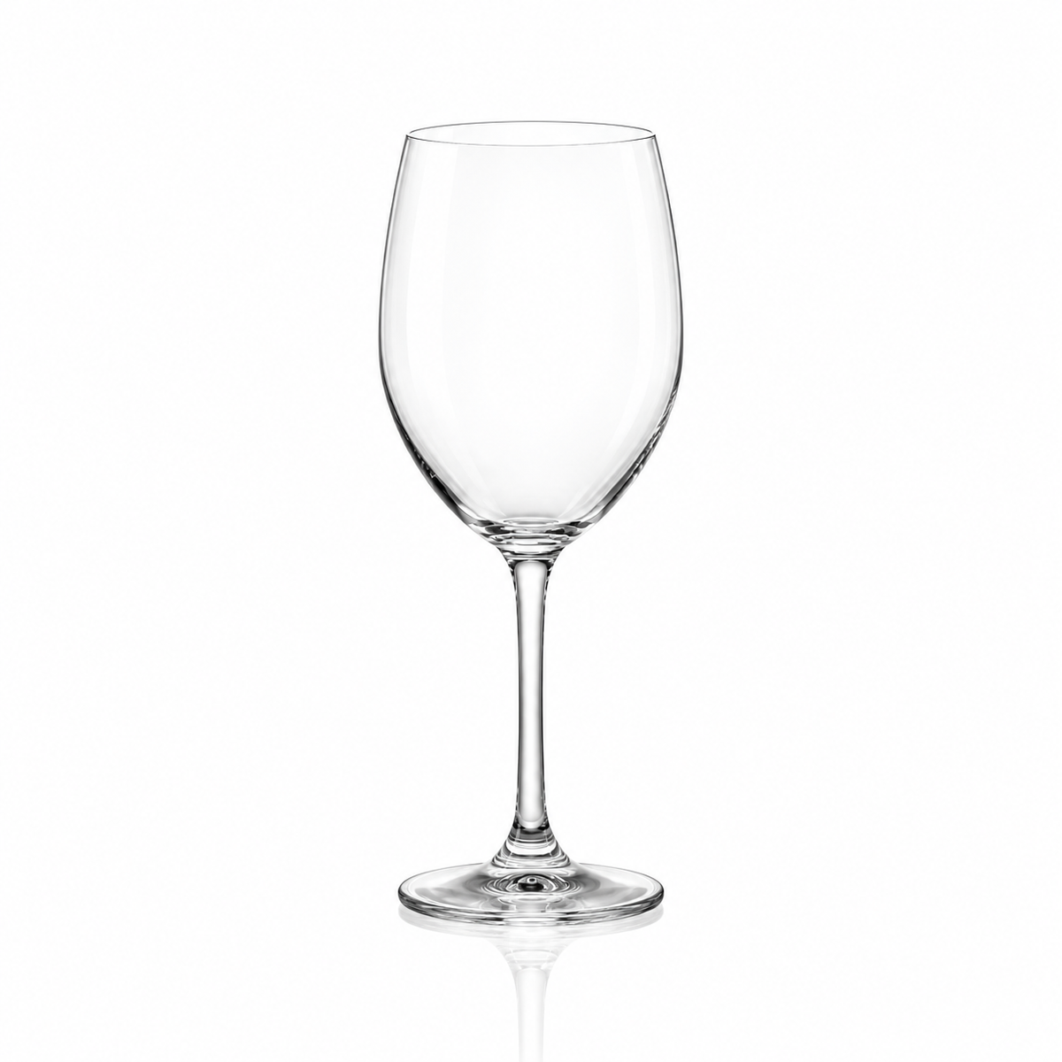 Crystal wine glass