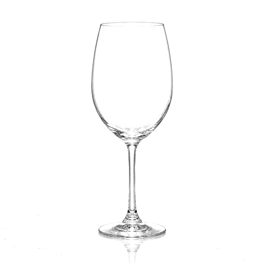 Large crystal wine glasses 550 ml, set of 6