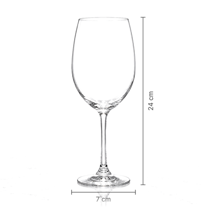 Crystal wine glass dimensions 7 cm x 24 cm