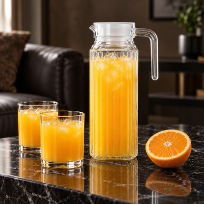 J-702 glass jug with orange juice