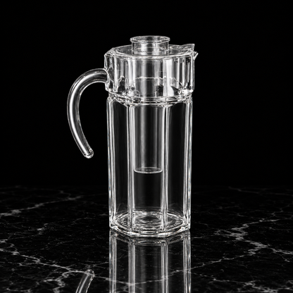 J-704 glass jug on black marble