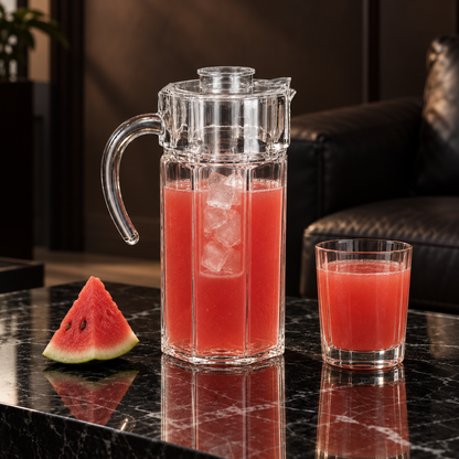 J-704 glass jug with watermelon juice