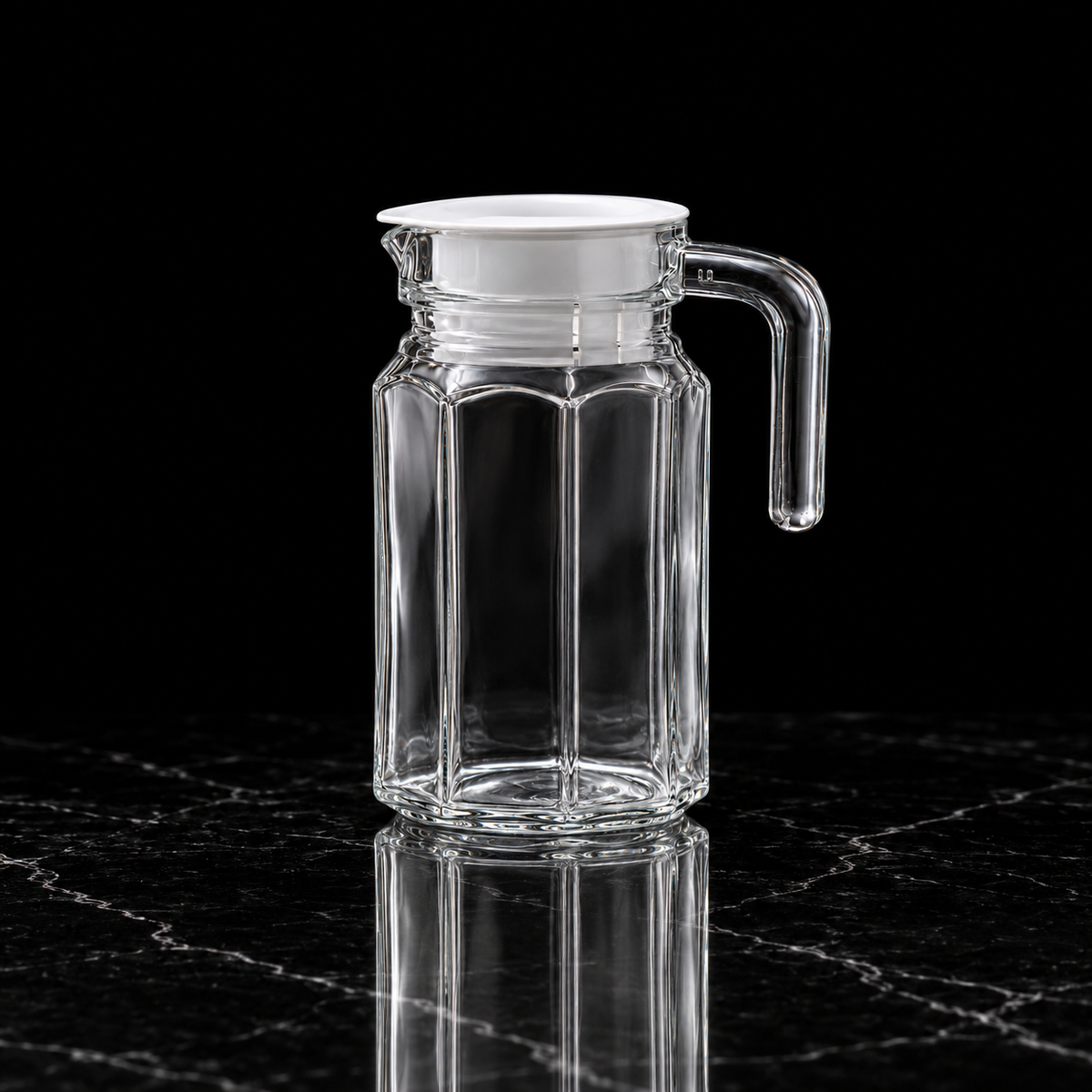 J-706 glass jug on black marble