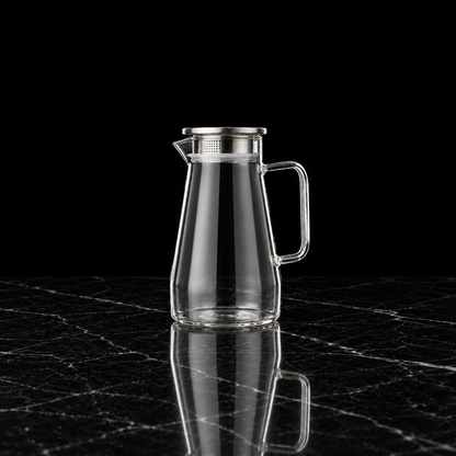 J-709 glass jug on black marble