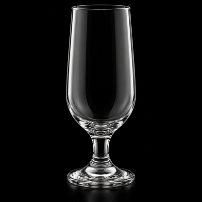 J-709 stemmed glass close-up