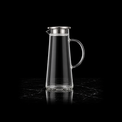 J-714 glass jug on black marble