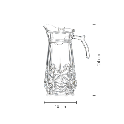 J-716 glass jug dimensions 10 x 24 cm