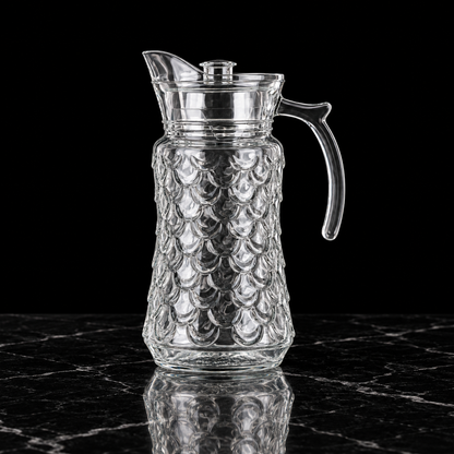 J-717 glass jug on black marble