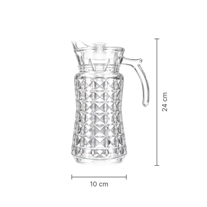 J-718 glass jug dimensions 10 x 24 cm