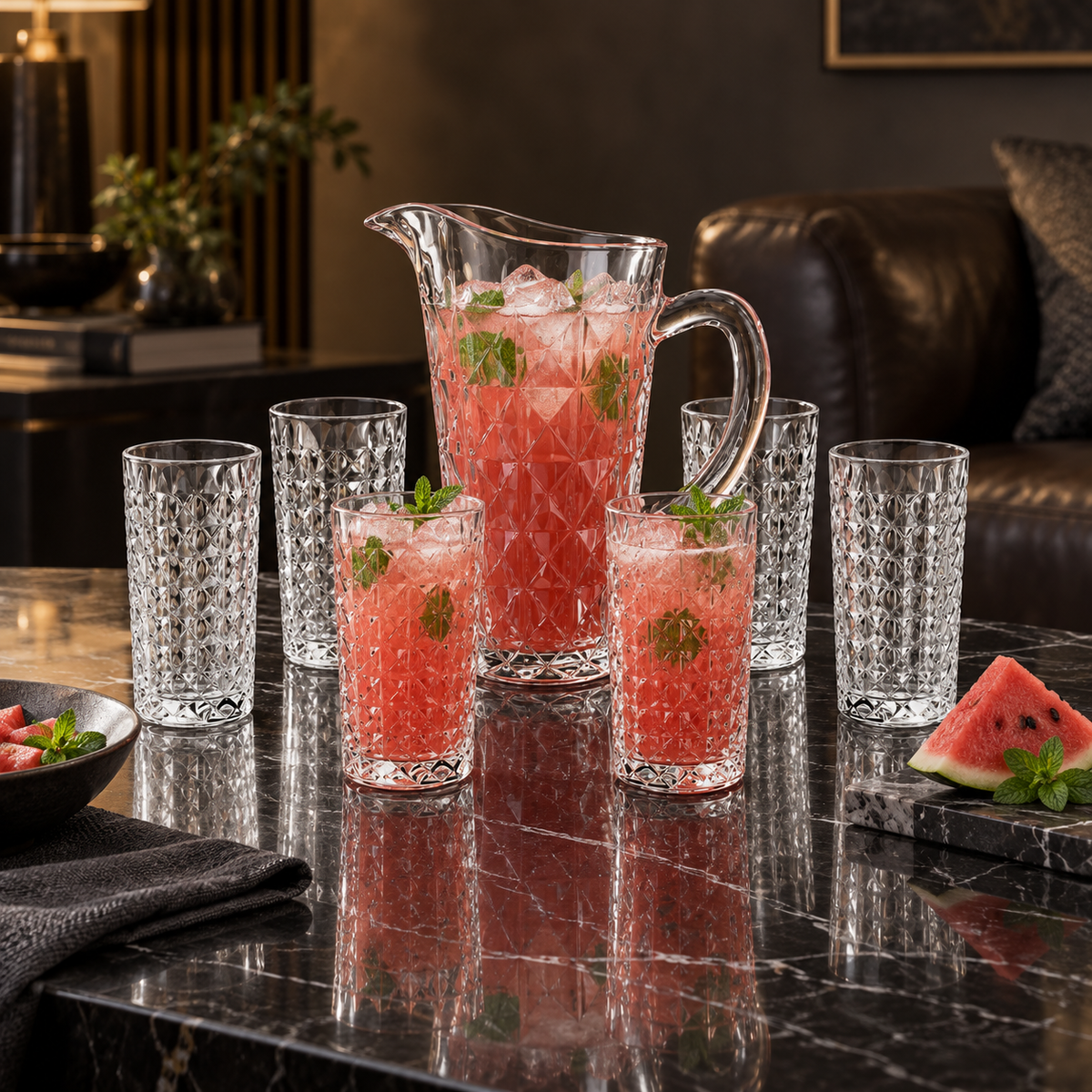 J-803 jug set with watermelon juice