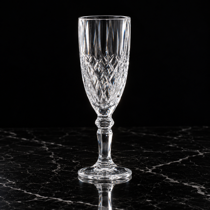 Wine Glasses on black marble