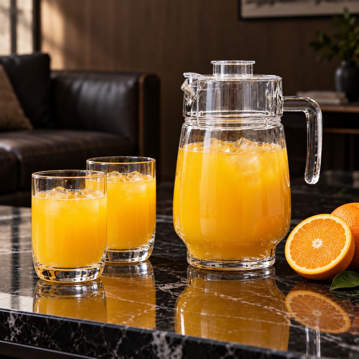 J-806 jug set with orange juice