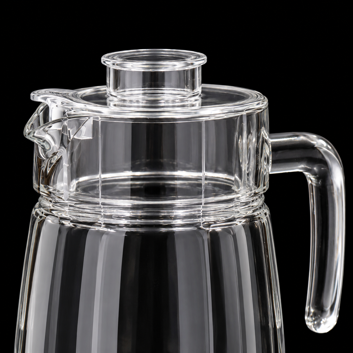 J-806 lid and handle close-up