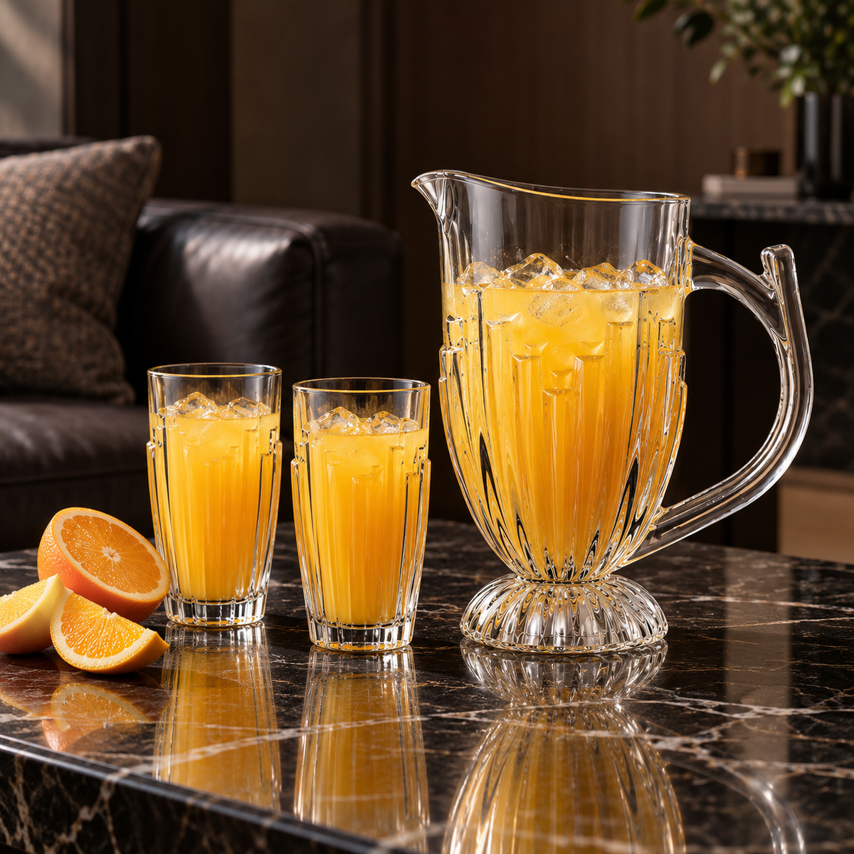 J-810 jug set with orange juice