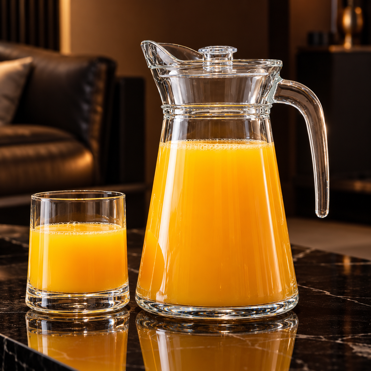 Glass Jug in a living room