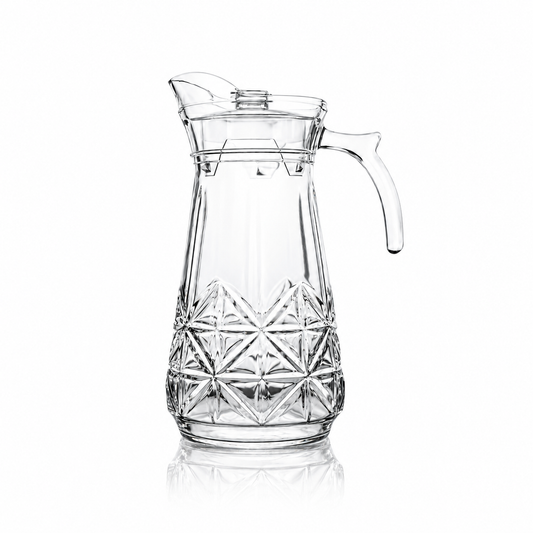 Glass jug set with 6 tumblers