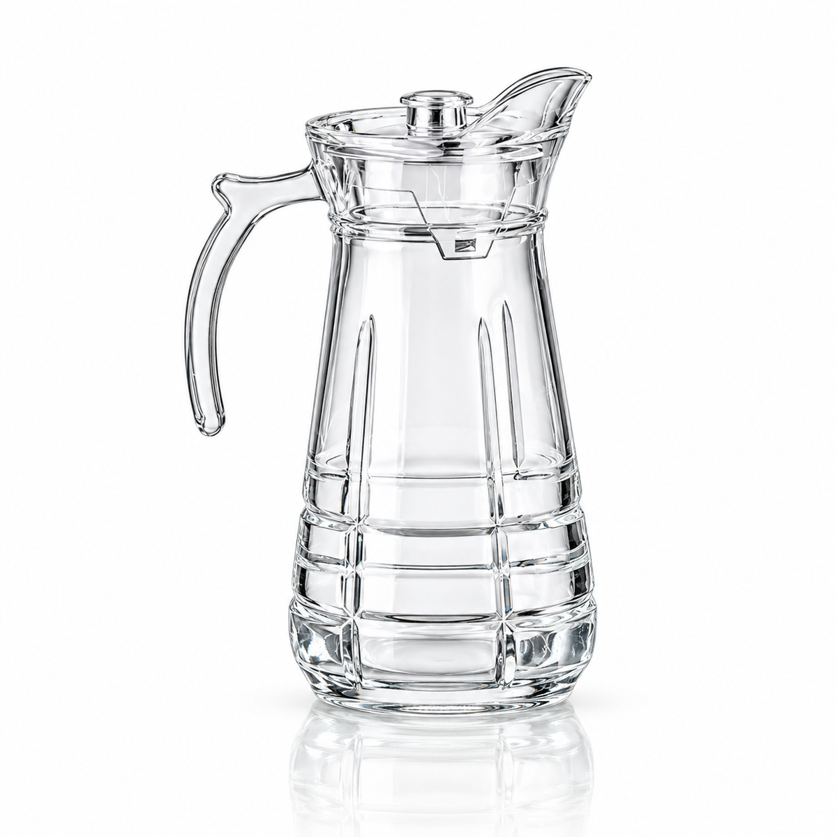 Glass jug set with 6 tumblers