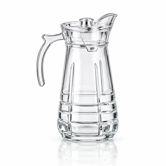 Glass jug set with 6 tumblers