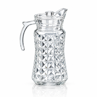 Glass jug set with 6 tumblers