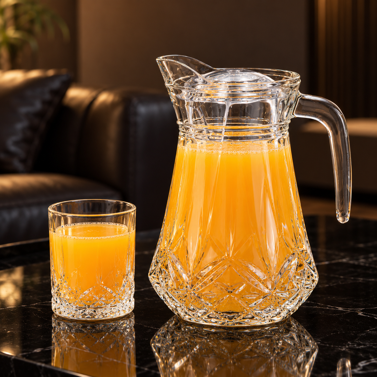 Glass Jug in a living room