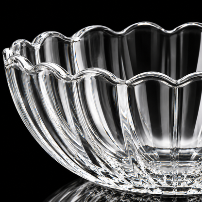Crystal Serving Bowl detail