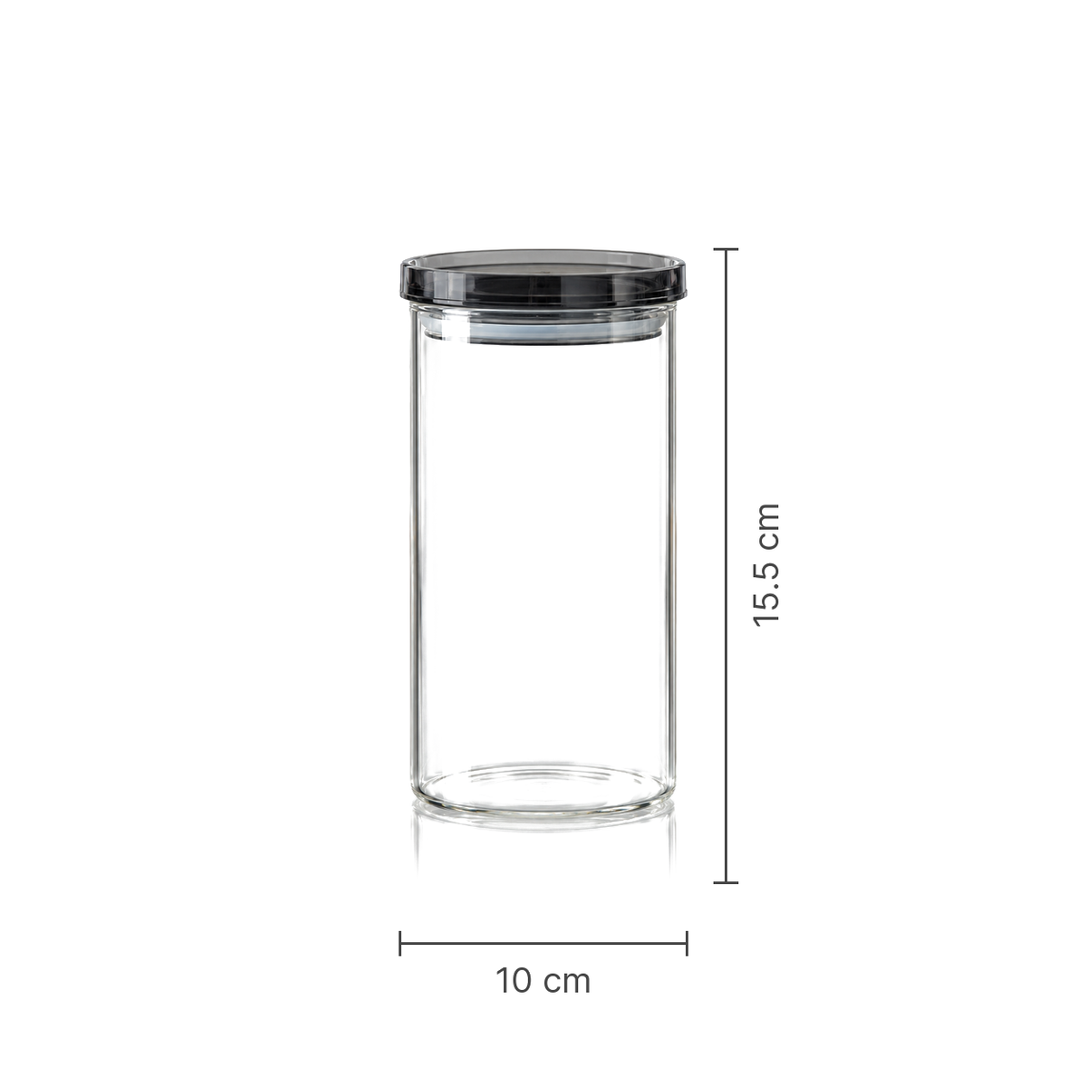 K-108 Glass Food Storage Container dimensions 10 x 15.5 cm