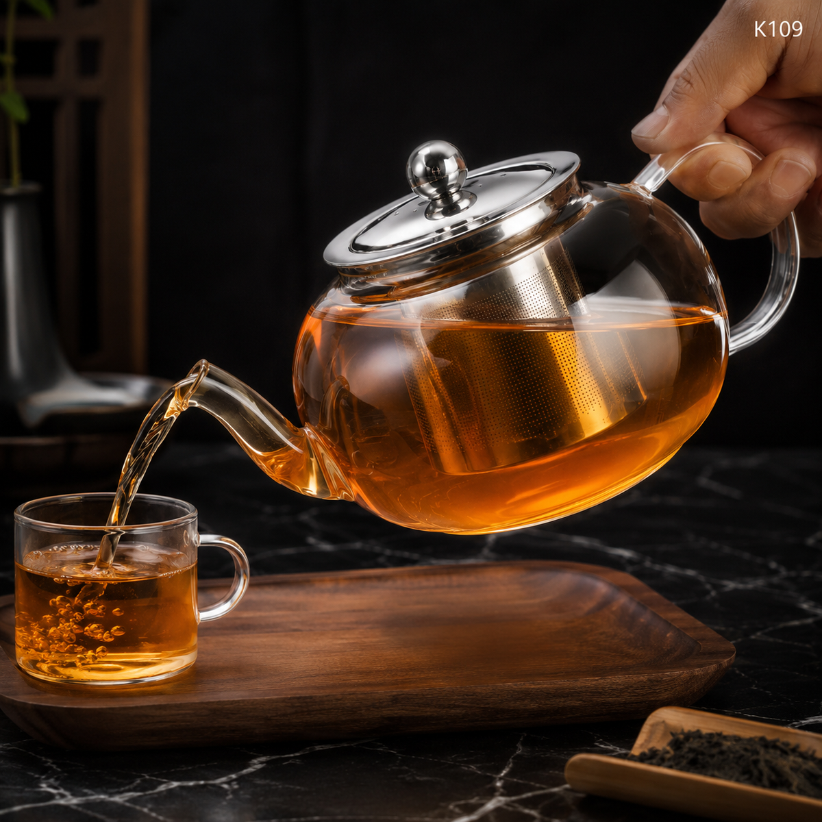 K109 glass teapot use case image