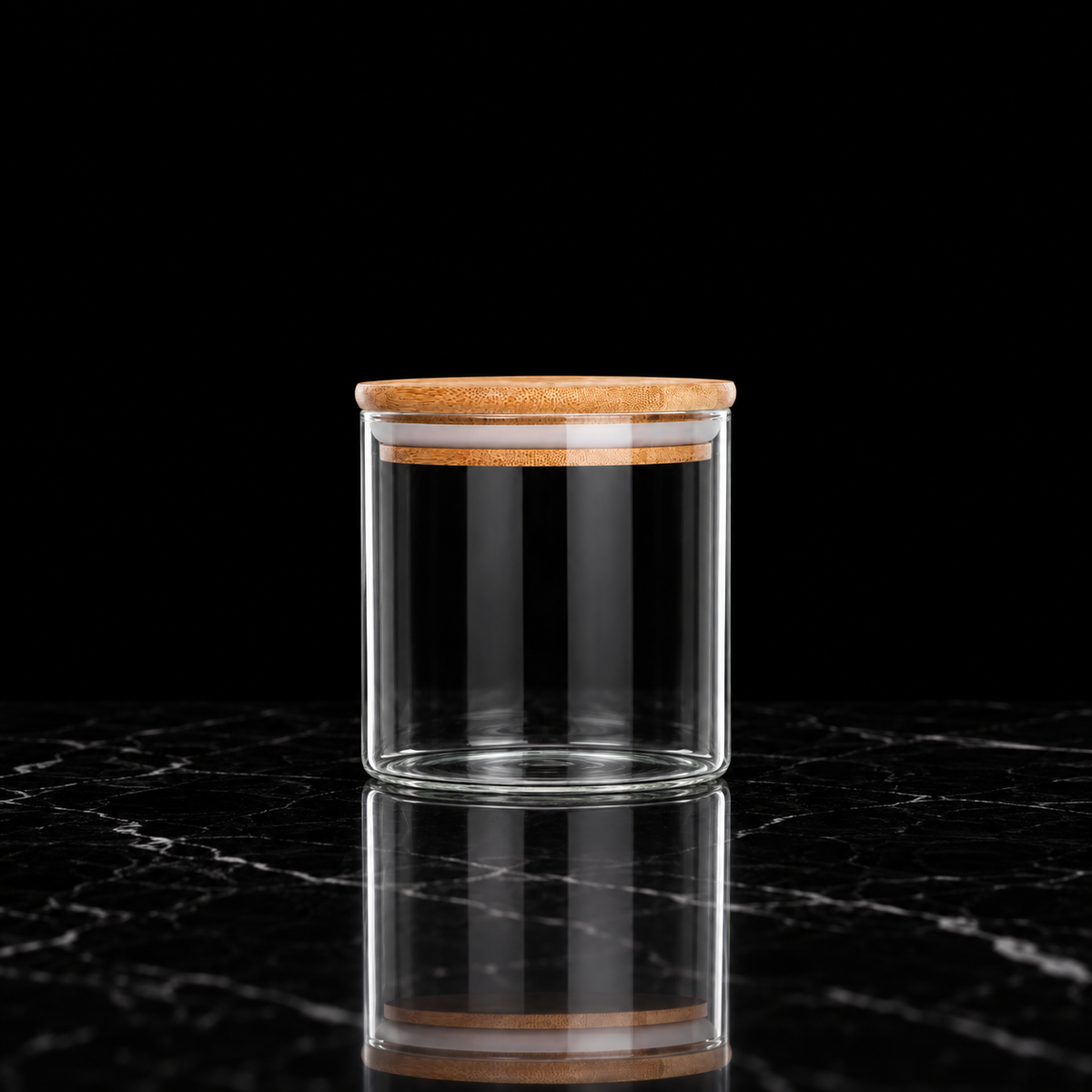 K-111 Glass Food Storage Container on black marble