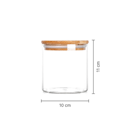 K-111 Glass Food Storage Container dimensions 10 x 11 cm