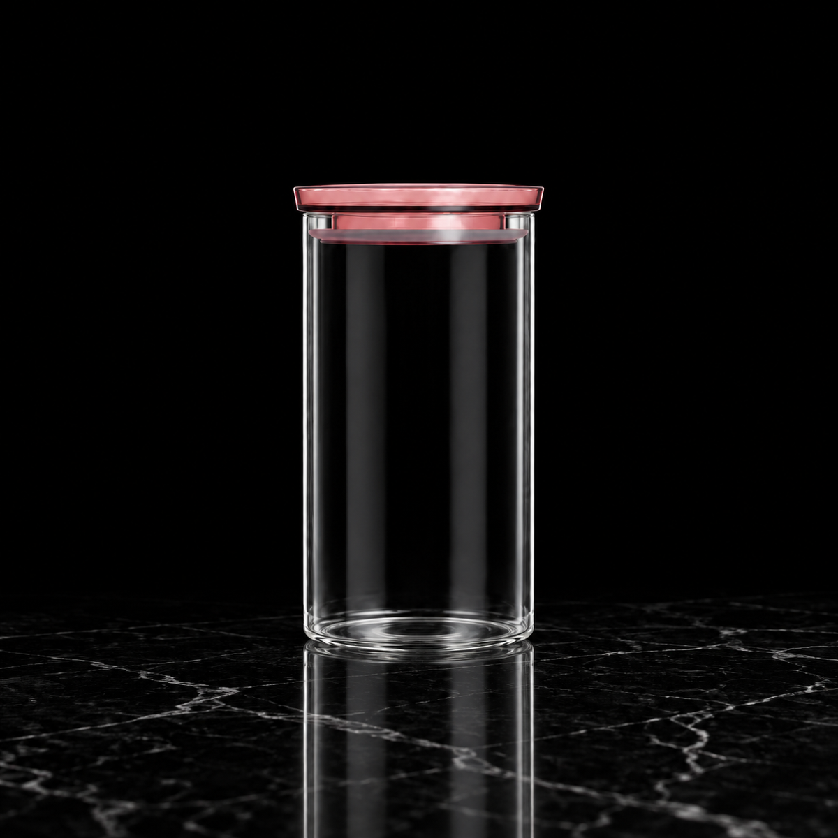 K-112 Glass Food Storage Container on black marble