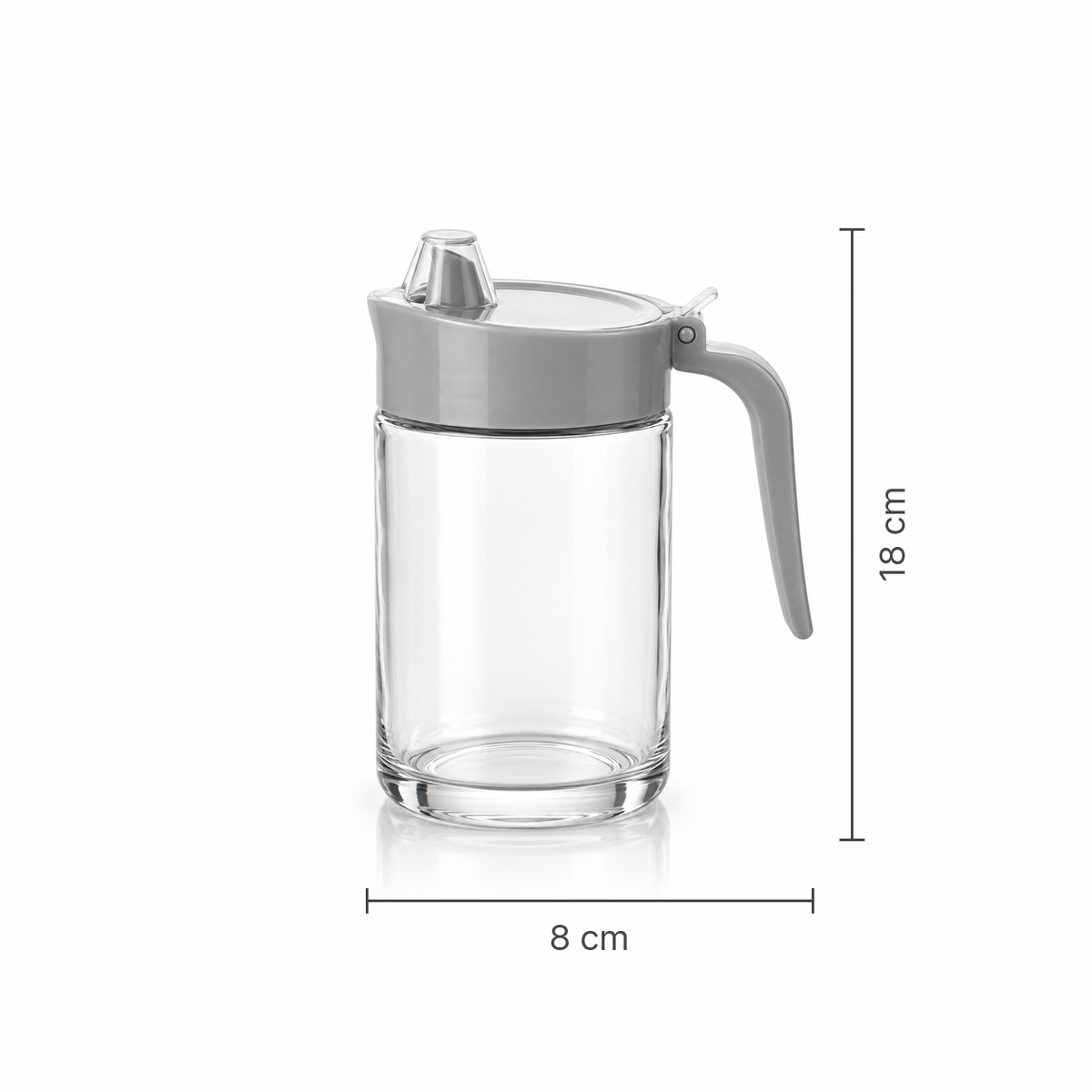 K-117 Glass Oil Dispenser dimensions 8 x 18 cm