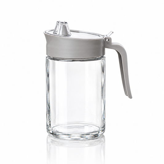K-118 Glass Spice Jar and Oil Dispenser Set of 5 on white