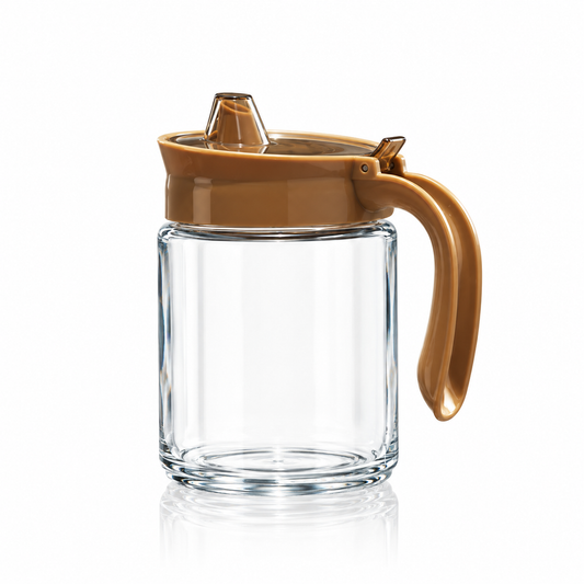 Glass spice jar set with lids
